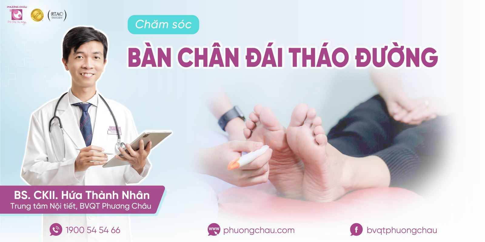 Bàn chân đái tháo đường cần phải được chăm sóc đúng cách