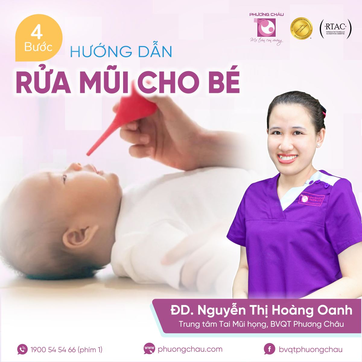 Bỏ túi cách rửa mũi cho bé đúng cách