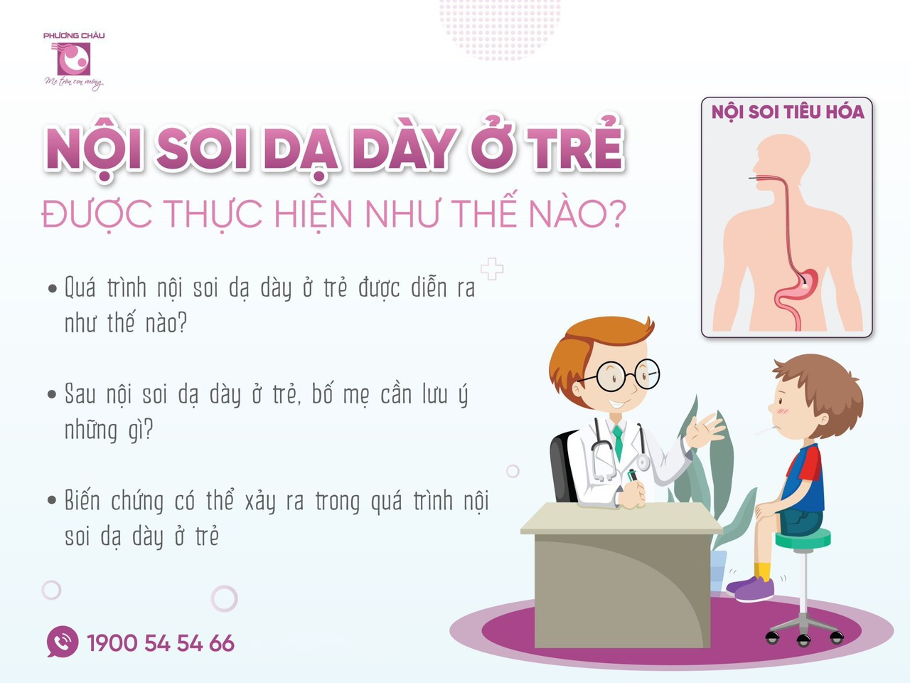 nội soi, dạ dày, thực hiện, thế nào, an toàn, không đau, nhanh chóng, hiệu quả, Nhi khoa, Phương Châu