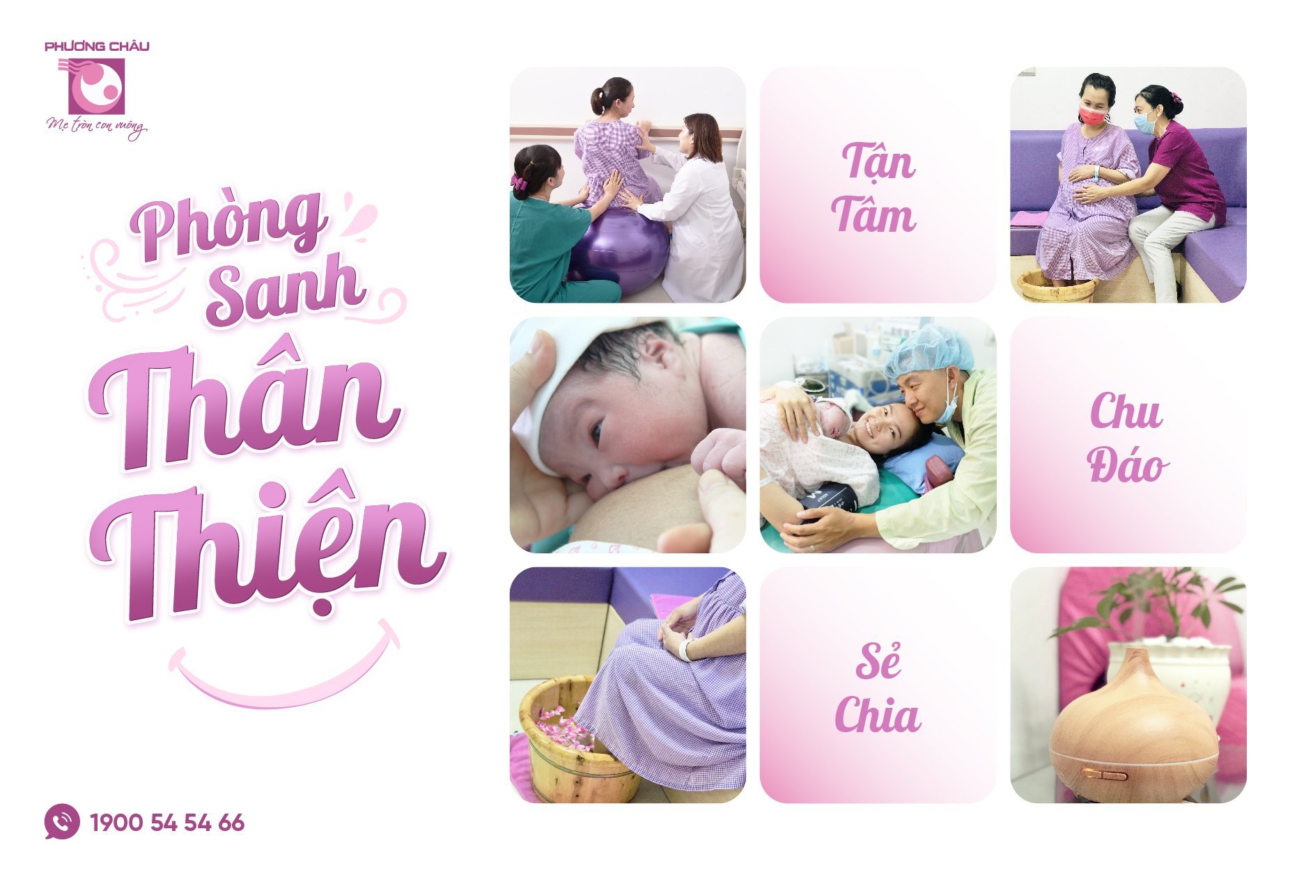 sanh thân thiện, sanh an toàn, tận tâm, chia sẻ, chu đáo, bệnh viện phụ sản quốc tế Phương Châu