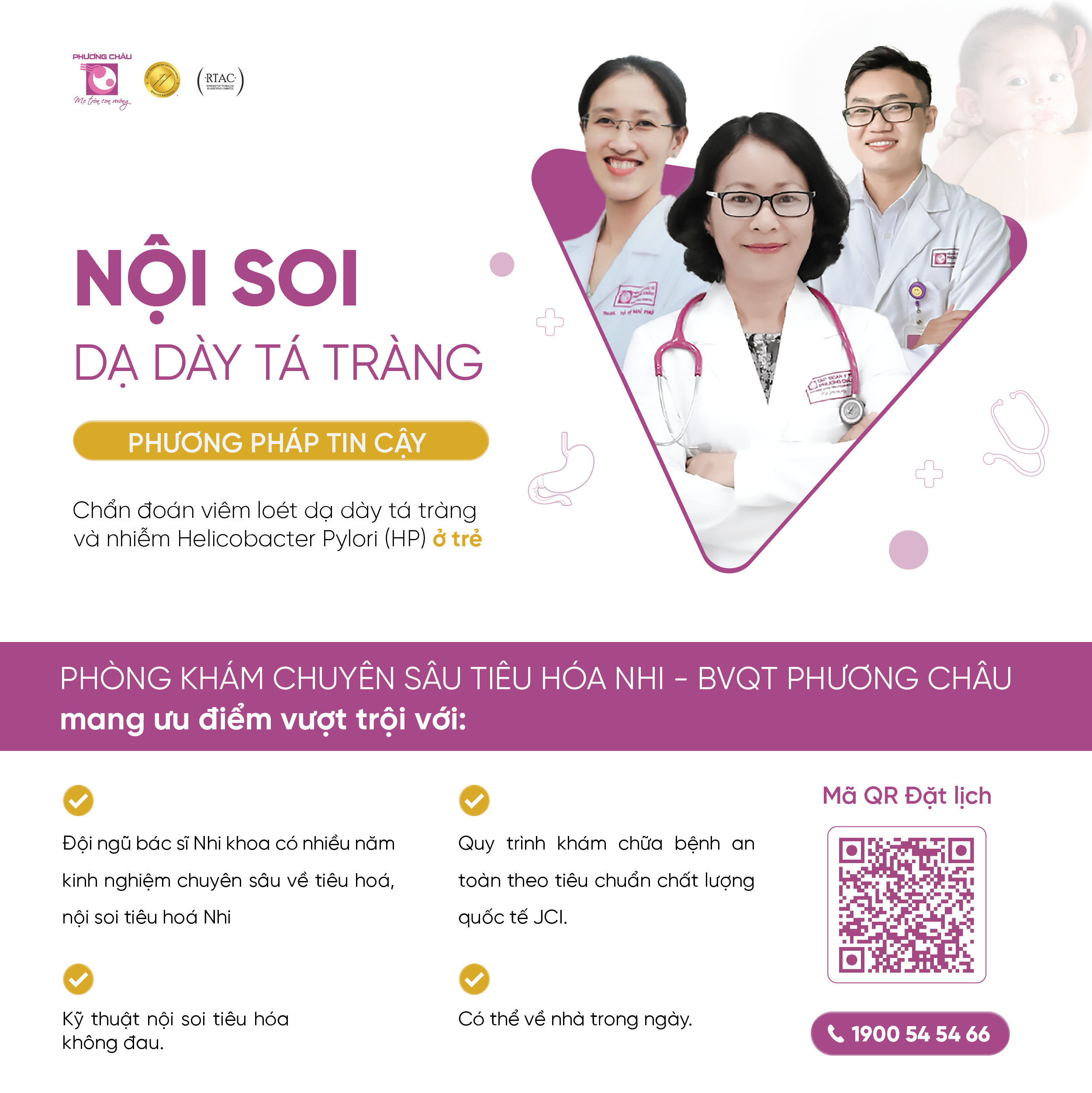 nhiễm, helicobacter, trẻ em, nhi khoa, phương châu, nội soi, tiêu hóa, không đau, hiện đại