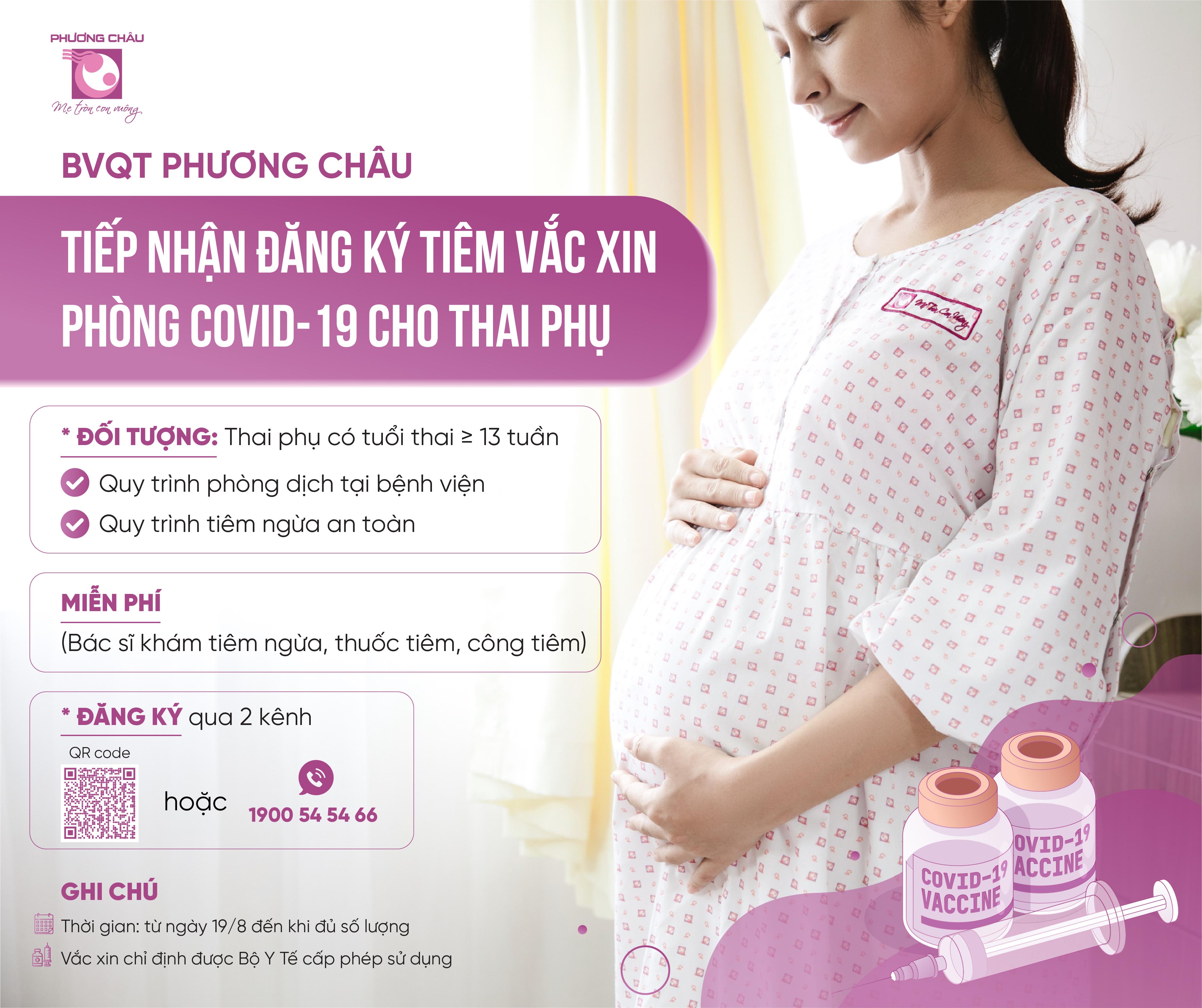 Tiêm vắc xin Covid 19 cho phụ nữ mang thai bệnh viện phụ sản phương châu, Cần thơ