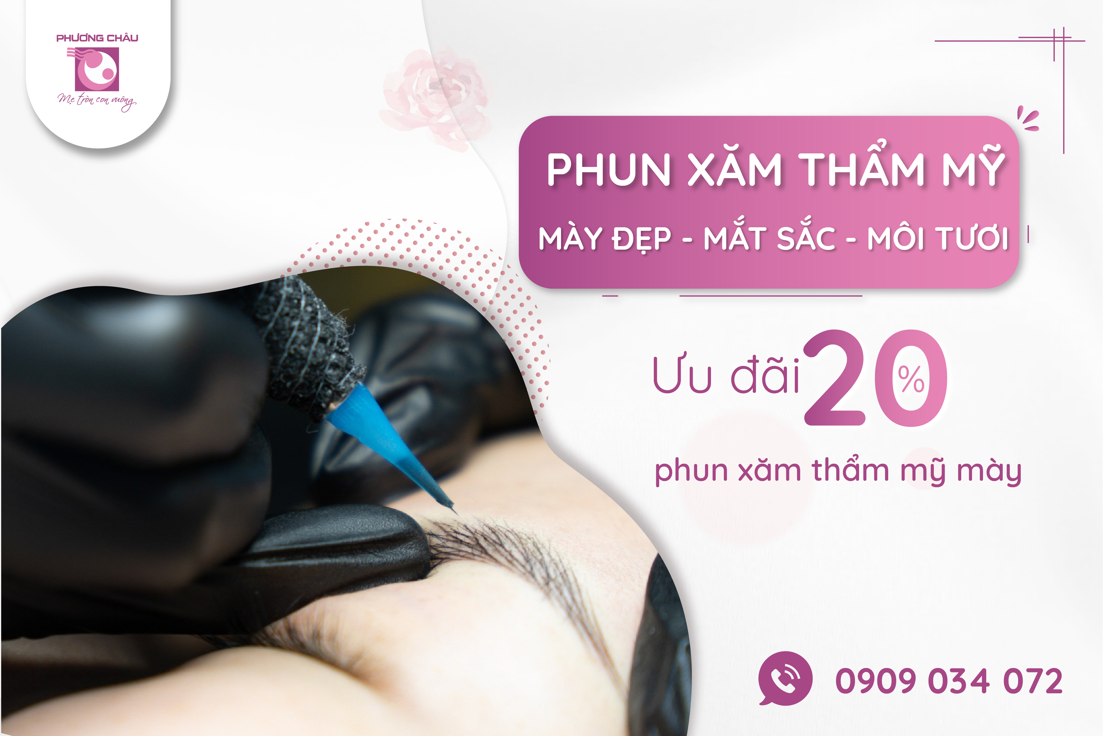 phun xăm, thẩm mỹ, phun xăm, mày, chân mày, mắt, môi, kỹ thuật, độc quyền, phương châu, tự nhiên, như thật, hài hòa