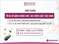 hội thảo dược, hội thảo, bệnh viện phương châu, sử dụng kháng sinh, chiến lược