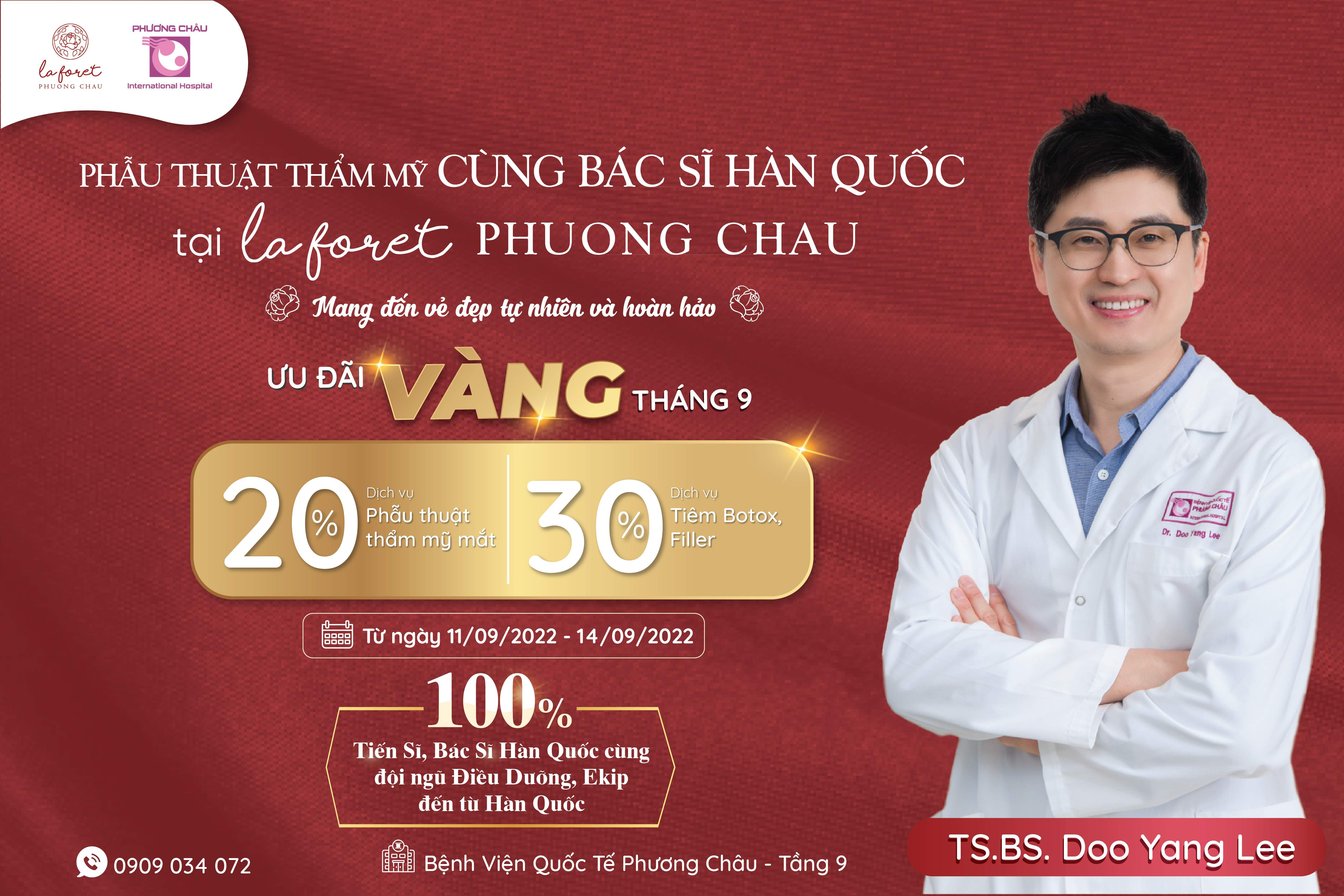 phẫu thuật, thẩm mỹ, bác sĩ, Hàn Quốc, ưu đãi, mắt, botox, filter, La Foret, Phuong Chau