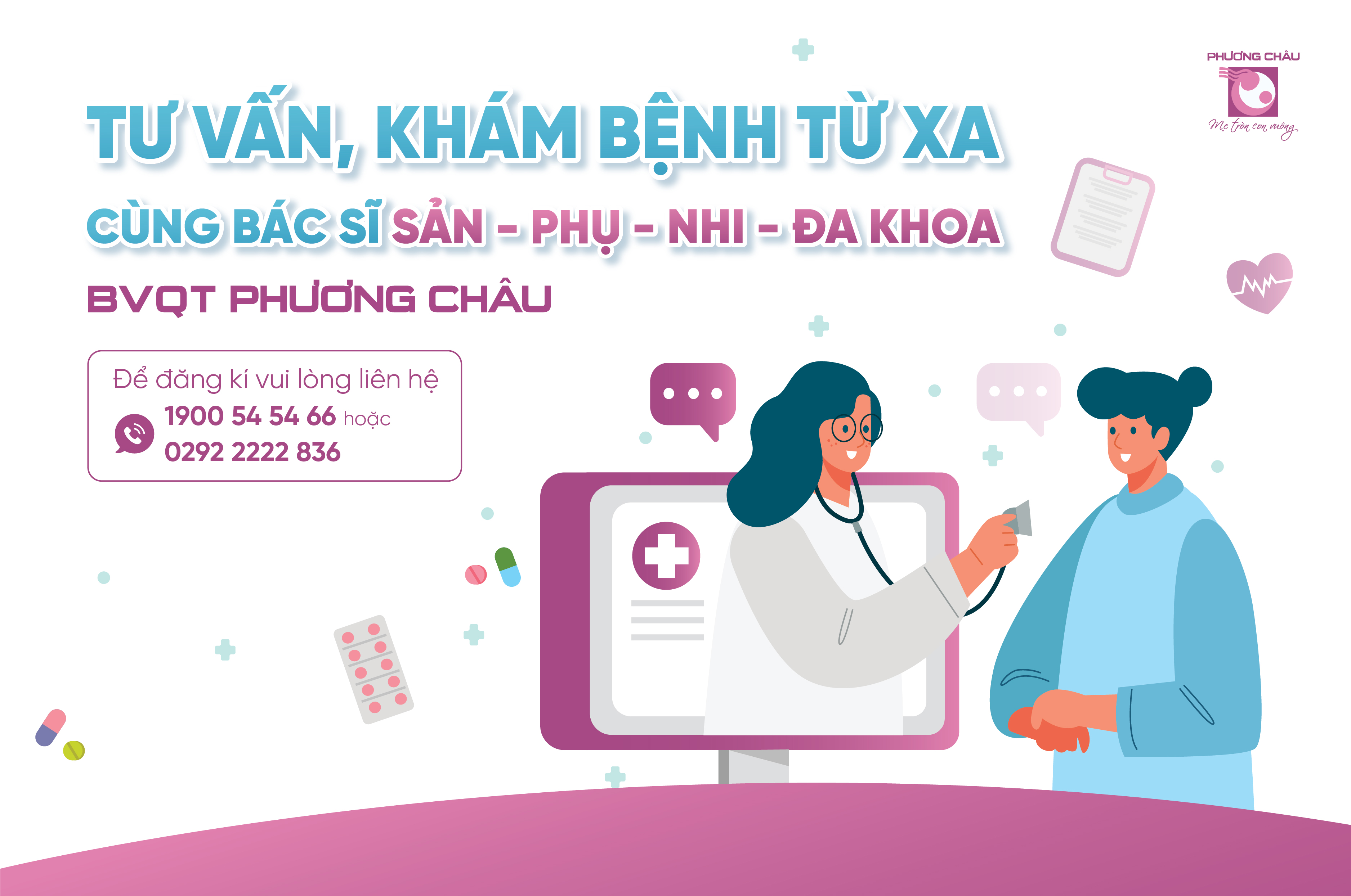  khám bệnh từ xa, khám bệnh mùa dịch, gặp bác sĩ khám online, bệnh viện Phương Châu