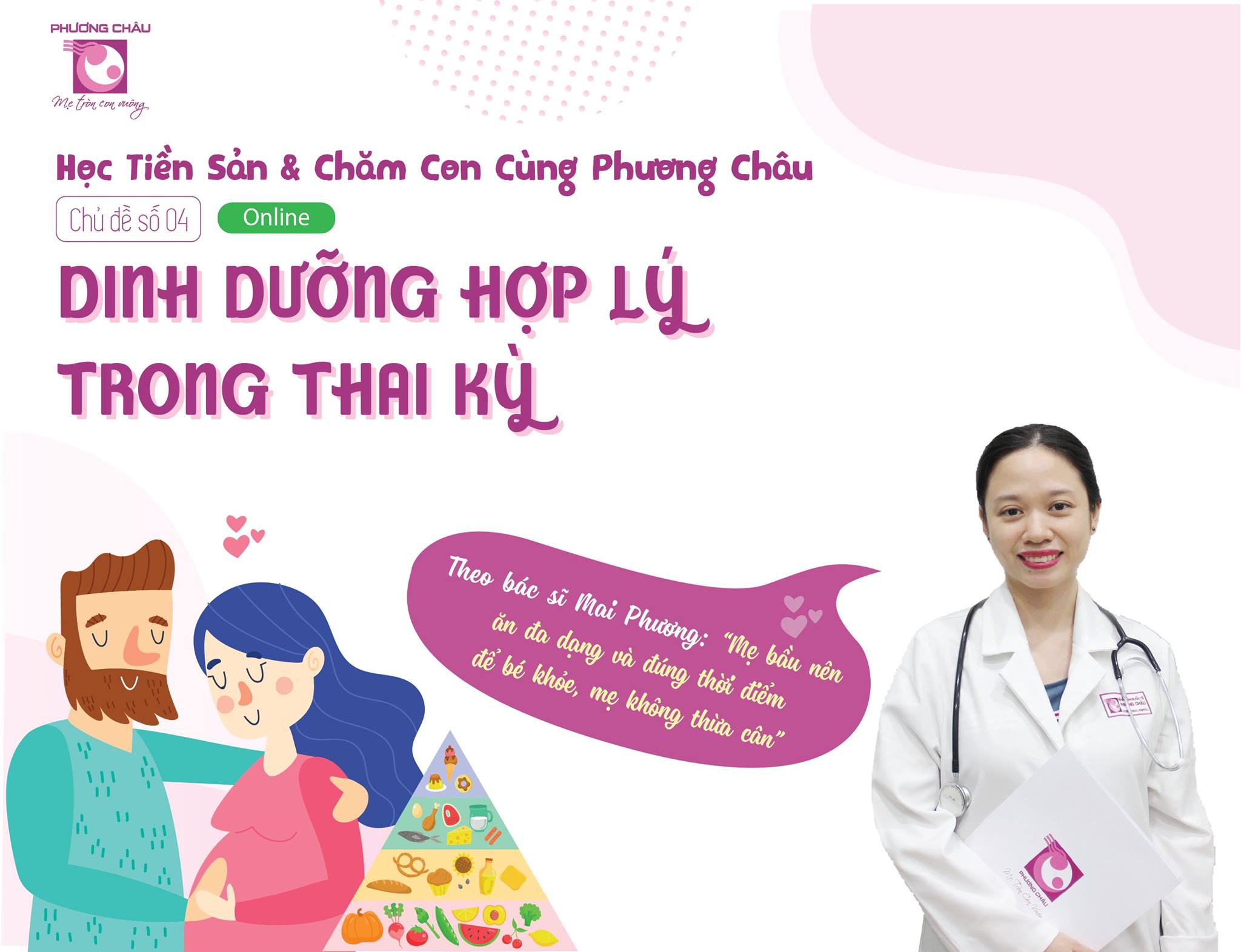 dinh dưỡng, chế độ ăn uống, tăng cân, thừa cân, thai kỳ, bệnh viện phụ sản, Phương Châu, Cần Thơ