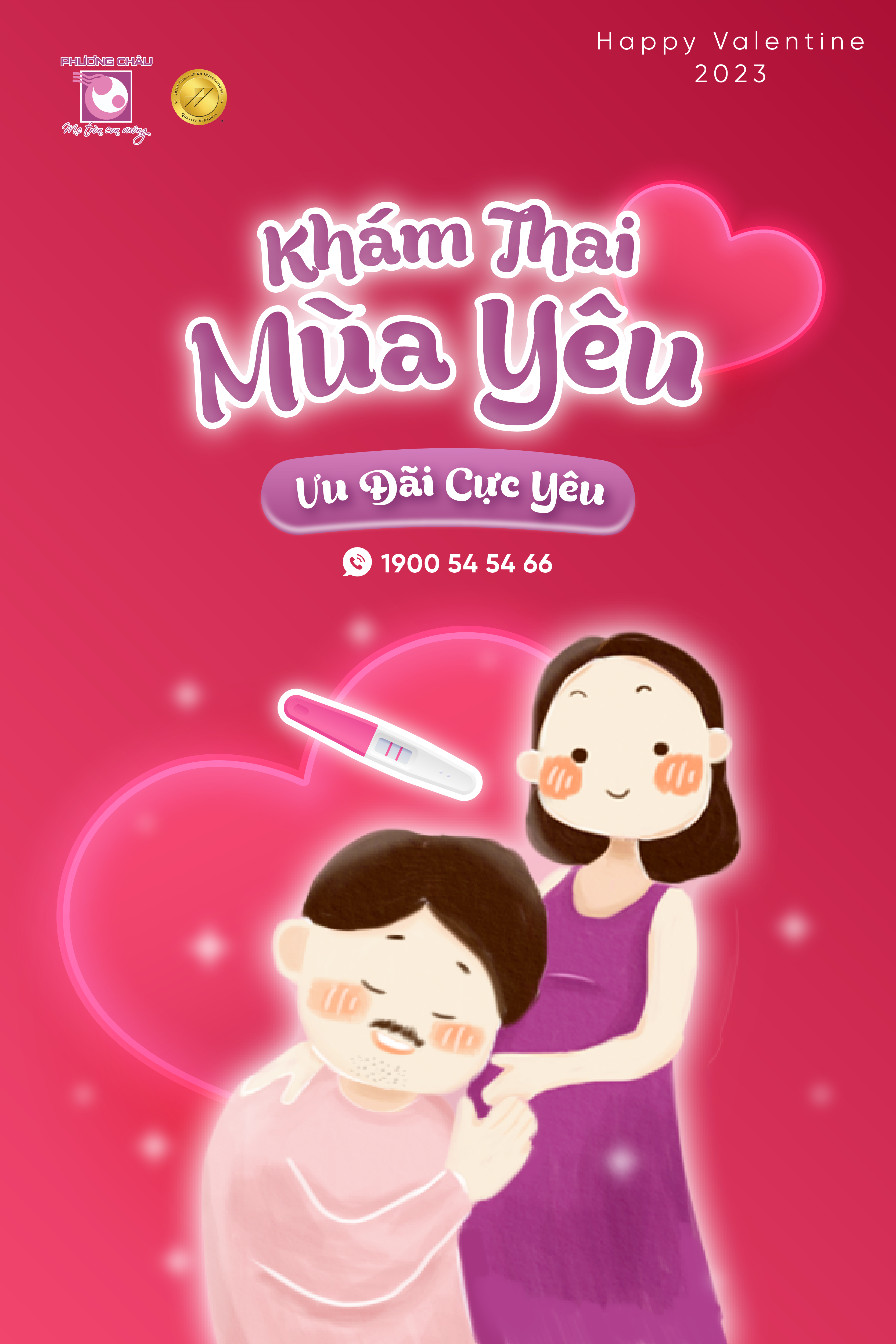 khám thai cần thơ, khám thai, valentine 2023, sản khoa phương châu, phương châu