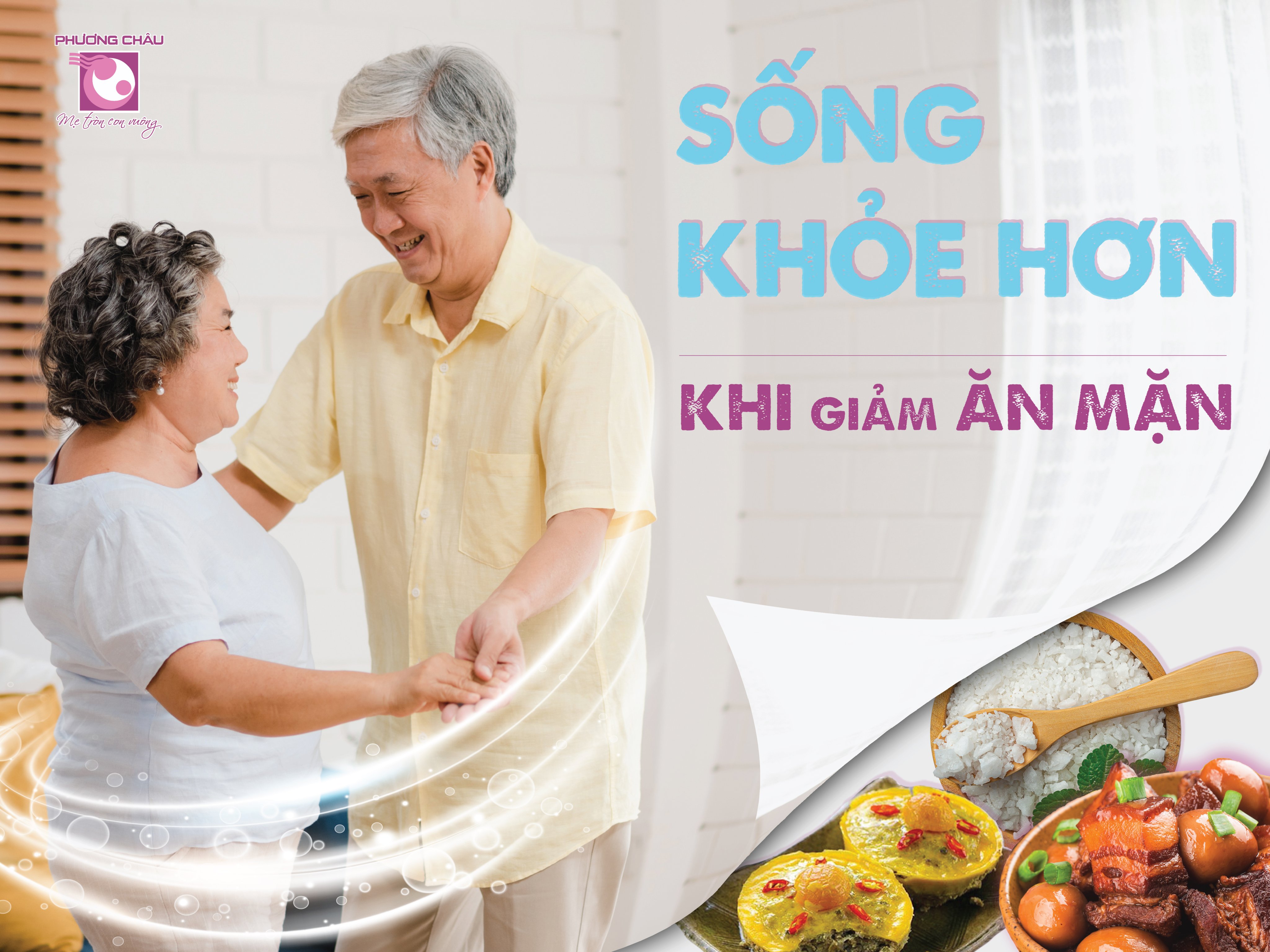 sống khỏe, giảm, ăn mặn, muối, cao huyết áp, tim mạch, đột quỵ, phòng ngừa, lời khuyên, Phương Châu, Cần Thơ, Đa khoa